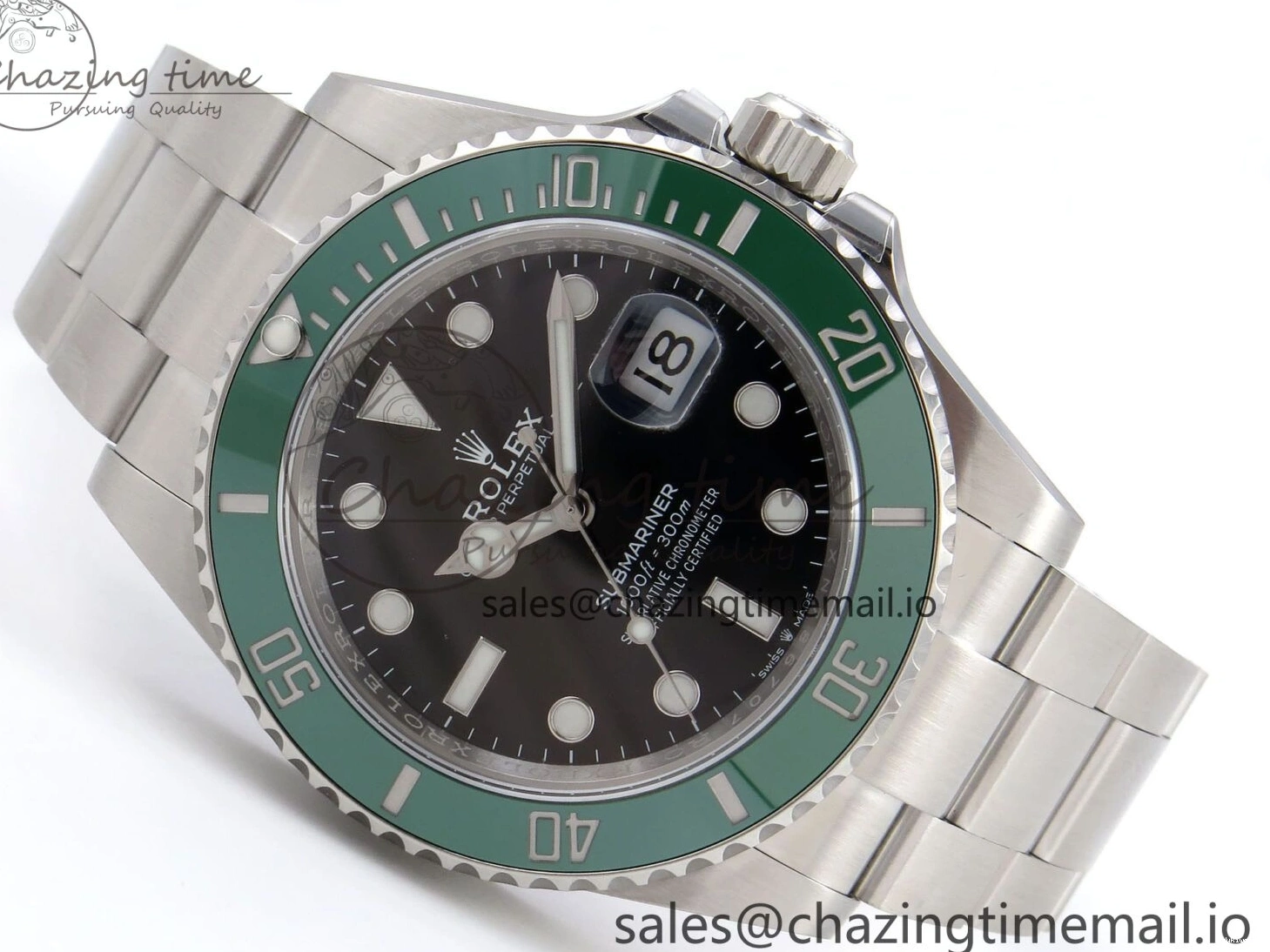 V2 SS HGF Dial Edition Black Green Best on 126610 Submariner LV SH3235 1:1 Bezel Bracelet 0226
